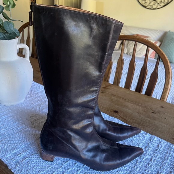 Gucci Authentic Chocolate Brown Leather Boots - Picture 1 of 8